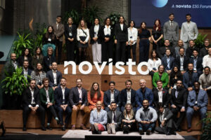 Group photo of Novisto’s leadership team during Novisto ESG Forum. highlighting key figures behind the sustainability software company