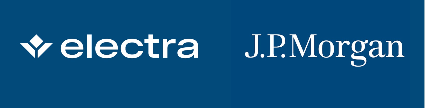 Electra and JPMorgan logos representing JPMorgan’s $30 million funding for Electra’s clean iron technology